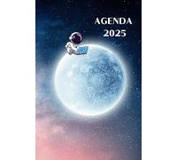 Agenda 2025 pour les networkers : de janvier à décembre 2025, 2 jours par page, tableaux de chiffre d'affaires et partenaires commerciaux, sections ... objectifs annuels et mensuels, format A5