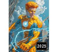 Agenda 2025 Semainier A4 Horizontal: Cartoon Super Héros (1 semaine sur 2 pages) | Grand format | 21x27 cm | Couverture Souple | Professionnel et particulier | Janvier 2025 à Décembre 2025
