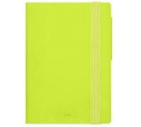 Legami – Agenda diaria Small 2026 – 12 meses, cierre con elástico, papel FSC – Chartreuse