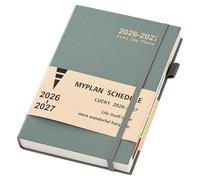 Agenda 2026-2027 A5 un día por página, planificador de mitad de año A5 un día por página, agenda académica desde agosto de 2026 hasta agosto de 2027, planificador diario y mensual con lazo para