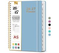 Agenda 2026-2027, calendario semanal y mensual, agenda académica para mujeres, julio de 2026 a junio de 2027, herramienta de planificación escolar con espiral, perfecta para profesores, estudiantes