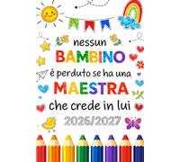 Agenda 2026 2027 Grazie Maestra: Idee regalo maestre fine anno