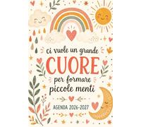 Agenda 2026/2027 Grazie Maestra: Regalo maestre fine anno, Pianificatore settimanale, 1 Settimana Su 2 Pagine.