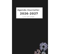 agenda 2026 2027 journalier : format a5 1 jour par page avec Heure 12 mois de août 2026 a juillet 2027 horaire 07h00 à 21h00 | français |Planificateur professionnel de 365 Jours
