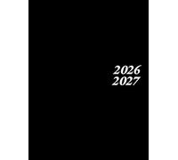 Agenda 2026 2027 Journalier: Planificateur professionnel de 365 Jours et 12 Mois | 1 Page par Jour avec Heure, A4 | Horaire 07h00 à 21h00 | français | Couverture Noire