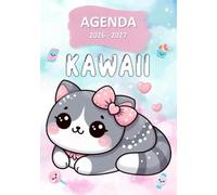 Agenda 2026 2027 Kawaii Chat: CP - CE1 - CE2 - CM1 - CM2 | Organisateur et Planificateur Journalier | 1 Jour Par Page | Français