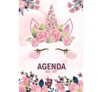 Agenda 2026 2027: Licorne | cp - ce1 - ce2 - cm1 - cm2 | Planificateur Journalier ,Organisateur un Jour par Page avec Heure
