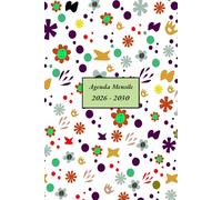 Agenda 2026/2030 mensile: da gennaio 2026 a dicembre 2030, 60 Mesi, Calendario Mensile, 1 mese su 2 pagine, formato a5