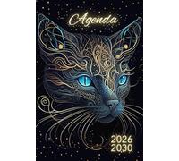 Agenda 2026-2030: Une Vue Claire sur l'Avenir | Planificateur Mensuel 5 ans | 60 Mois | de Janvier 2026-Décembre 2030 | 1 mois sur 2 pages | ... | Couverture Chat | Format A5 | 155 Pages.