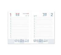 Agenda 2026 A5 espiral día vista rosa