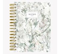 Agenda 2026 / Agenda dia por pagina de Enero 2026 a Diciembre 2026 / Agenda Anual 2026 Personalizada Tamaño A5 / Encuadernación Wire-o Oro. ONEPERSONAL (VERDE)