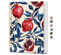 Agenda 2026, agenda estética semanal y mensual para mujeres, de enero de 2026 a diciembre de 2026, calendario 2026 de tapa dura con pestañas mensuales, bolsillo interior, perfecto para oficina, hogar