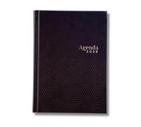 Agenda 2026 Anual Vista día por página con Versículos Bíblicos y Frases célebres Tapa Dura Pura Vida Color Negro