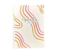 Agenda 2026 Anual Vista día por página con Versículos Bíblicos y Frases célebres Tapa Dura Pura Vida Ondas a Colores