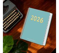 Agenda 2026 - Bloc de notas de trabajo del tiempo 12 meses - Planificador semanal mensual diario 2026, para la escuela, el trabajo, los estudiantes, las mujeres, los maestros, la familia, la