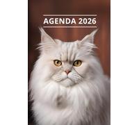 AGENDA 2026 - CHAT: Petit format de poche | 4 langues | Janvier à Décembre 2026 | 52 semaines | 1 semaine sur 2 pages | Format pratique 10x15 cm, 115 pages | Fantaisie, original | Cadeau à offrir