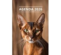 AGENDA 2026 - CHAT: Petit format de poche | 4 langues | Janvier à Décembre 2026 | 52 semaines | 1 semaine sur 2 pages | Format pratique 10x15 cm, 115 pages | Fantaisie, original | Cadeau à offrir
