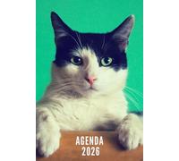 Agenda 2026: Chat - Semainier et Mensuel de Janvier à Décembre 2026 | Idéal pour Les Étudiants, Professionnels et Particuliers | Calendrier, Liste de Contacts, Notes - Petit Format de Poche