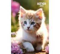 Agenda 2026 Chaton: Planificateur et Organisateur Journalier un jour sur 1 page | 12 Mois De Janvier À Décembre, Format A5 | Français