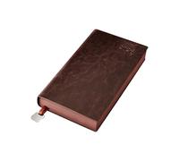 Agenda 2026 con acabado de piel sintética estructurada para uso diario, calendario anual