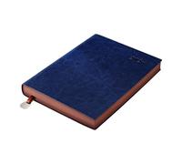 Agenda 2026 con acabado de piel sintética estructurada para uso diario, calendario anual