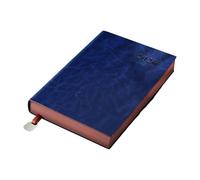 Agenda 2026 con acabado de piel sintética estructurada para uso diario, calendario anual