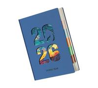 Agenda 2026 con fecha de 400 páginas de piel sintética para gestión de tareas, planificador de horarios