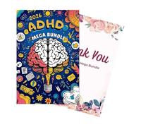 Agenda 2026 de autogestión, 300 hojas, diario de objetivos de salud mental, rastreador de fitness para aula, viajes, hogar, escuela, entrenamiento, escuela, profesor