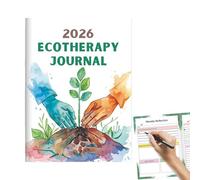 Agenda 2026 de escritorio - Diario cuaderno de ecoterapia 2026, cuaderno de negocios para apuntes y objetivos, para adultos, hombres, mujeres, estudiantes, para casa, oficina, escuela, viaje y