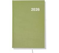 Agenda 2026 Día Página A5 - Tapa Extradura con Diseño Sencillo y Elegante, Agenda 365 días, Perfecta Para Personas de Todas las Edades y Estilos de Vida - Edicion Español (Aguacate)