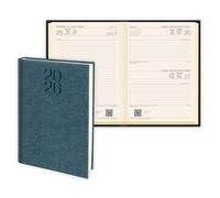 Agenda 2026 dia por página 17x24 DEUSTO - Sincroniza con calendarios Google y Outlook - Agenda Anual 2026 Trabajo 17 x 24 cm - Daily Planner - Fabricado en Italia (Bard azul)
