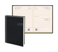 Agenda 2026 dia por página 17x24 DEUSTO - Sincroniza con calendarios Google y Outlook - Agenda Anual 2026 Trabajo 17 x 24 cm - Daily Planner - Fabricado en Italia (negra)