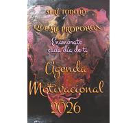 Agenda 2026 dia por pagina. Agenda Motivacional 2026: Seré todo lo que me proponga. Corazón Negro (Agendas Hearts Collection by Nieves Marqués)