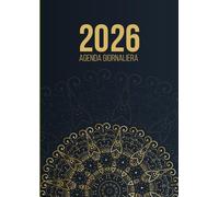 Agenda 2026 Giornaliera A4: Organizzatore 2026, Diario Annuale con 365 Giorni e Calendario Completo, Planner da Gennaio a Dicembre, Grande A4