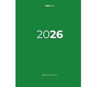 Agenda 2026 Giornaliera A4 Verde Rigida ABNotes: Planner Professionale Un Giorno per Pagina - Per lavoro, studio e organizzazione quotidiana - Formato grande A4 Letter US - Minimalista, Gigante, Italiano