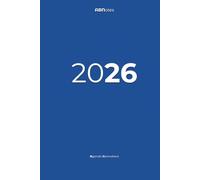 Agenda 2026 Giornaliera A5 Blu Rigida ABNotes: Planner Professionale Un Giorno per Pagina - Organizer - Formato compatto A5 - Minimalista, Italiano