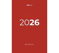 Agenda 2026 Giornaliera A5 Rossa Flessibile ABNotes: Planner Professionale Un Giorno per Pagina - Organizer - Formato compatto A5 - Minimalista, Italiano
