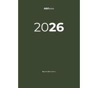 Agenda 2026 Giornaliera B5 Verde Militare Oliva Flessibile ABNotes: Planner Un Giorno per Pagina, Spazio Note, Calendario Mensile - Organizer Professionale Italiano - Carta Bianca Spessa, Minimalista