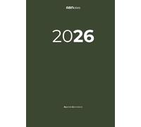 Agenda 2026 Giornaliera B5 Verde Militare Oliva Rigida ABNotes: Planner Un Giorno per Pagina, Spazio Note, Calendario Mensile - Organizer Professionale Italiano - Carta Bianca Spessa, Minimalista