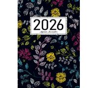Agenda 2026 Journalier A4: 1 Page Par Jour Avec Heure, 12 Mois du 1er Janvier au 31 Décembre avec Jours Fériés