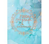 Agenda 2026 journalier a4 1 page par jour avec heures: Carnet organiseur de bureau professionnel simple & pratique sur 12 mois. Planificateur annuel français 365 jours. Cahier de bord grand format.