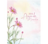 Agenda 2026 journalier a4 1 page par jour avec heures: Carnet organiseur de bureau professionnel simple & pratique sur 12 mois. Planificateur annuel français 365 jours. Cahier de bord grand format.