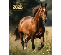 Agenda 2026 Journalier: Planificateur Cheval Format A4 |1 page par jour avec heure de Janvier à Décembre 2026 | Idéal pour Les Étudiants, Professionnels et Particuliers