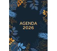 Agenda 2026 Journalier: Planificateur journalier 2026, 1 page par jour avec heure, de janvier à décembre , Format A4.