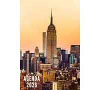 Agenda 2026: New York - Semainier et Mensuel de Janvier à Décembre 2026 | Idéal pour Les Étudiants, Professionnels et Particuliers | Calendrier, Liste de Contacts, Notes - Petit Format de Poche