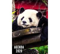 Agenda 2026: Panda - Semainier et Mensuel de Janvier à Décembre 2026 | 12 Mois | Idéal pour Les Étudiants, Professionnels et Particuliers | Calendrier, Liste de Contacts, Notes