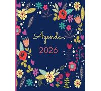 Agenda 2026: Planificador Mensual y Semanal + Organizador I Enero a Diciembre 2026 A4 tema flores mexicanas