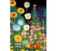 Agenda 2026: Planner giornaliero italiano,1 pagina per giorno da gennaio a Dicembre - Fiori - Formato Grande A4.