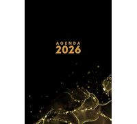 Agenda 2026: Planner Semainier Avec Horaire | Grand Format A4 21 x 29,7 cm | 1 Semaine Sur 2 Pages | Planificateur Hebdomadaire Et Mensuel | Weekly ... Professionnel | Calendrier noir élégant
