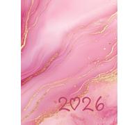 Agenda 2026 Rose - Planificateur Quotidien, Hebdomadaire & Mensuel | Grand Planner Productivité Femme | Organisation, Objectifs, To-Do, Horaires | ... avec clarté et efficacité | Gestion du temps